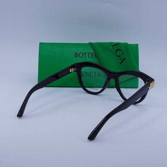 Bottega Veneta BV1105O 001 Eyeglasses Black 50mm Cat Eye Frame - Picture 11 of 11